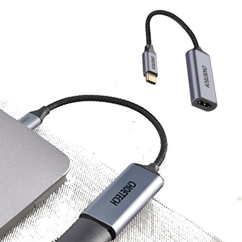 Hub Choetech HUB-H10 chuyển đổi Type C sang HDMI (âm) 4K 60Hz, 1080P  (hàng chính hãng)