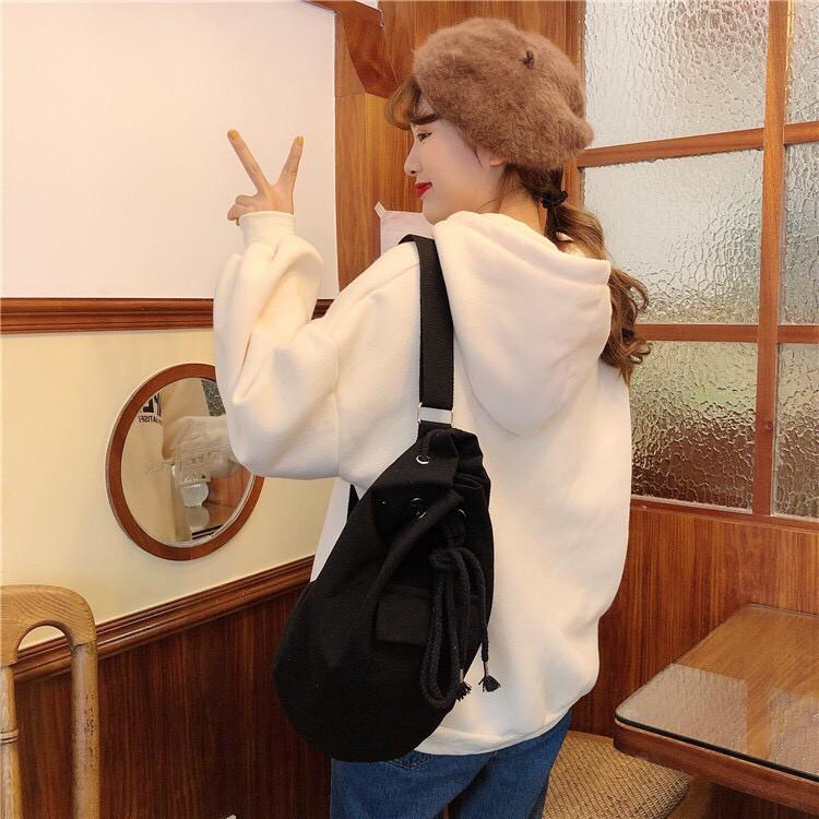 TÚI VẢI ULZZANG TÚI BAO TỬ ULZZANG ĐEO MỘT BÊN HOẶC DEO CHÉO