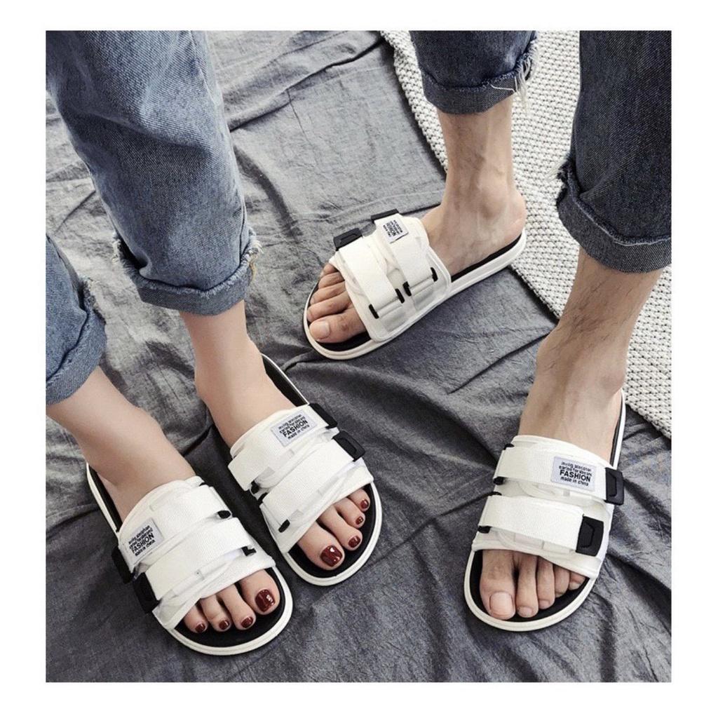 Dép quai ngang nam nữ unisex inviti Fashion quai dán