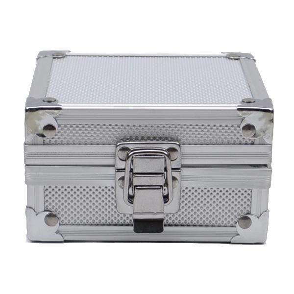 Silver Aluminium alloy Tattoo Machine Box Case for Storage Display Machine Gun