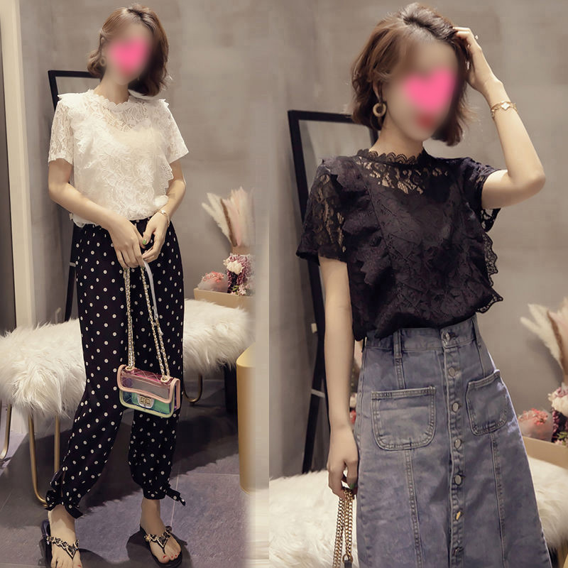 Áo ren nữ tay ngắn QUẢNG CHÂU LS_A463