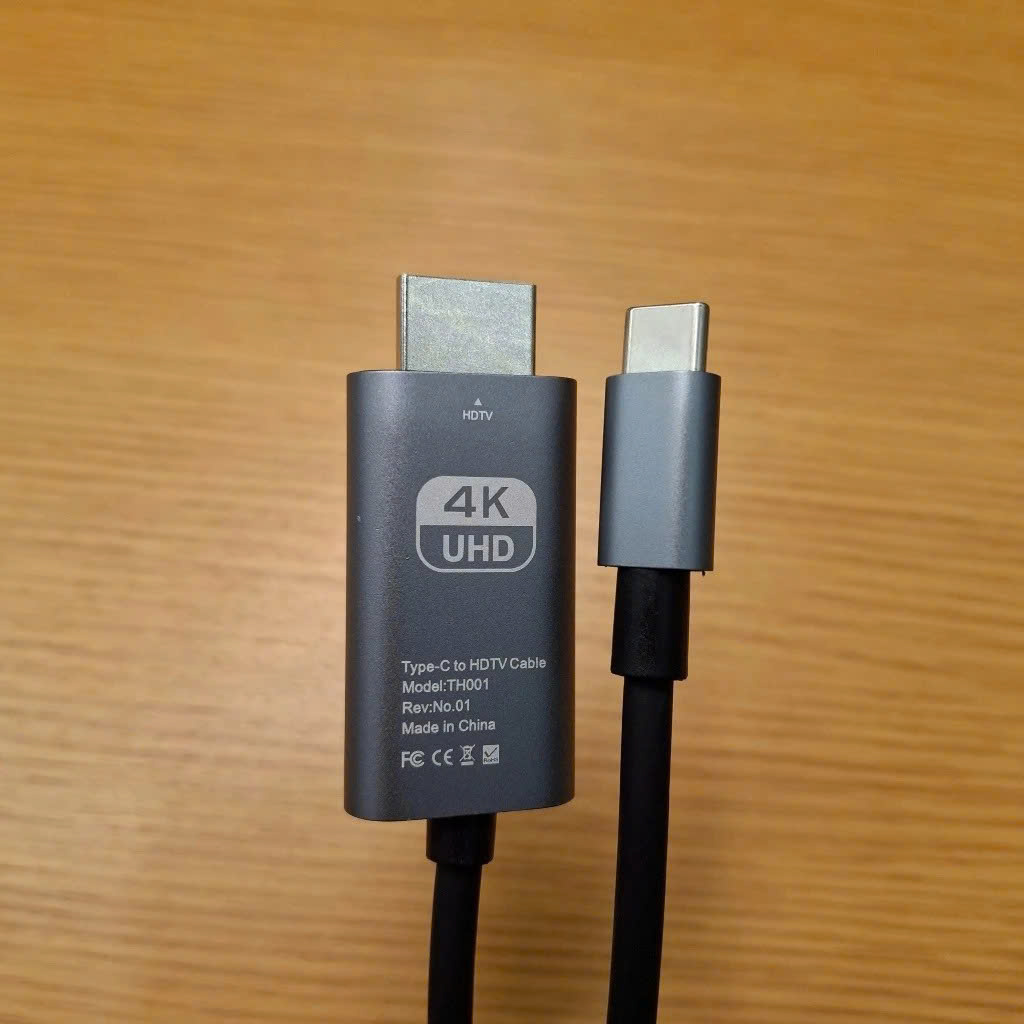 Dây Cáp Chuyển Đổi USB Type C To HDMI 4K 60Hz Dài 1.8M - Hàng Nhập Khẩu