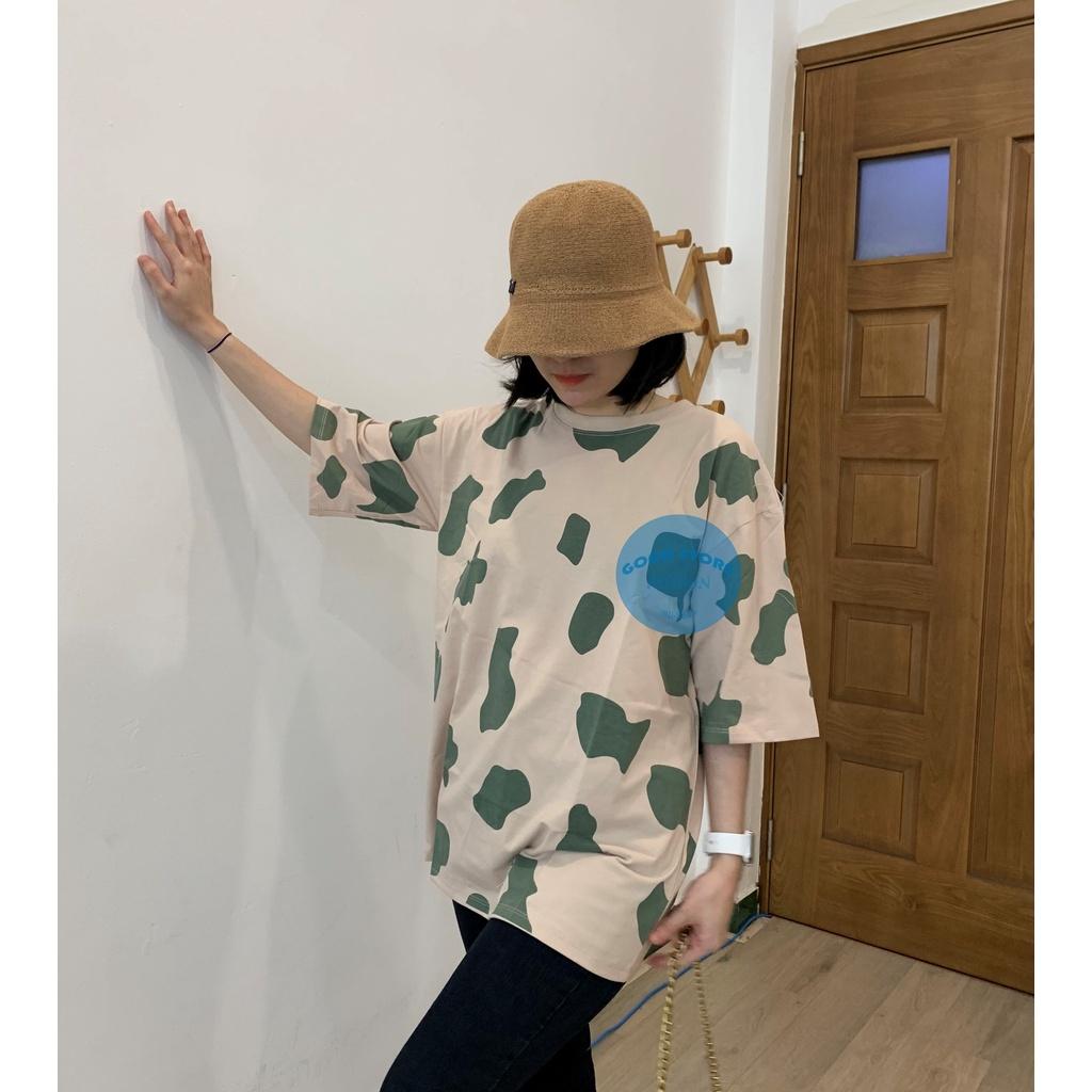 Áo thun unisex chó đốm - freesize-thun co giãn 4 chiều