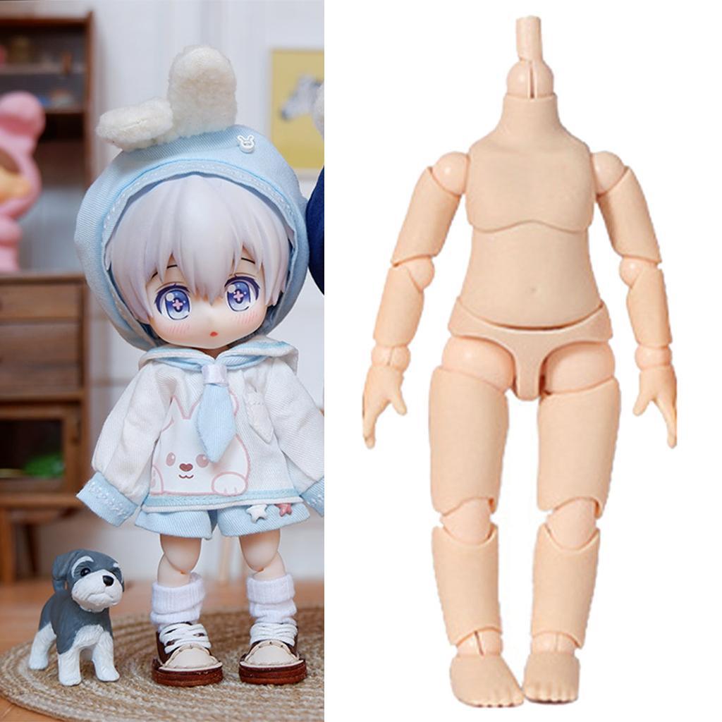 Flexible Jointed BJD Doll Body No Head Kids Toys DIY