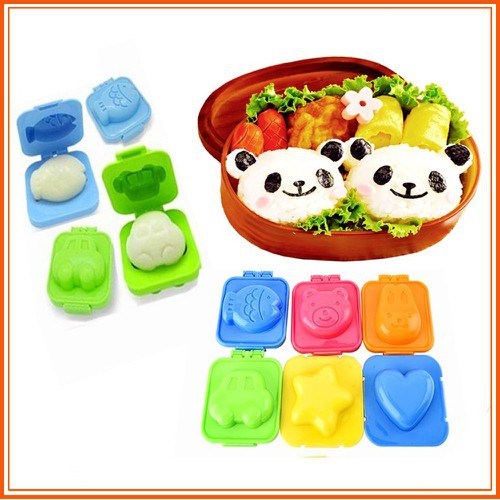 Bộ 8 Khuôn Làm Cơm, Ép Trứng Bento, Làm Bánh Tạo Hình Ngộ Nghĩnh Kích Thích Cho Bé Ăn-Chất Lượng An Toàn- Chính Hãng MINIIN