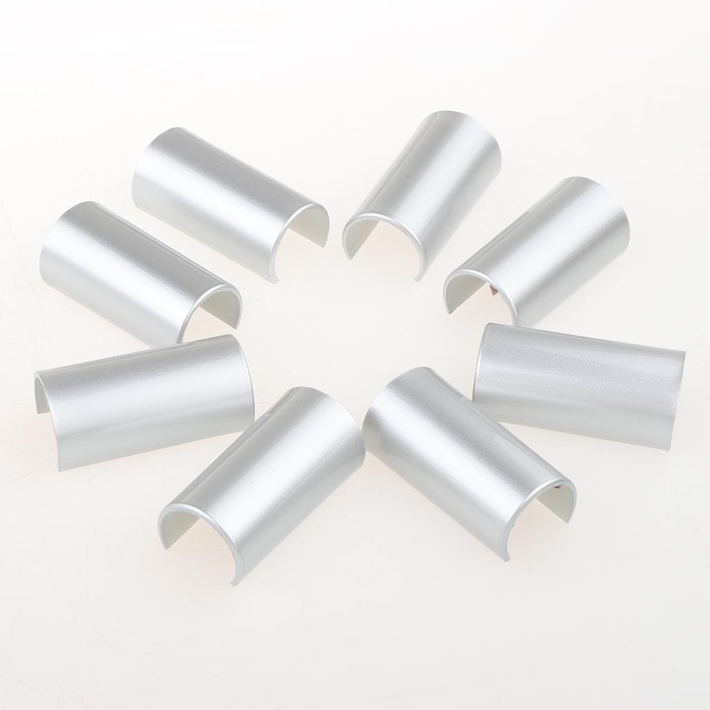 8Pcs Silver Door Hinge Covers Trim Fits for 2018 Wrangler JL Unlimited
