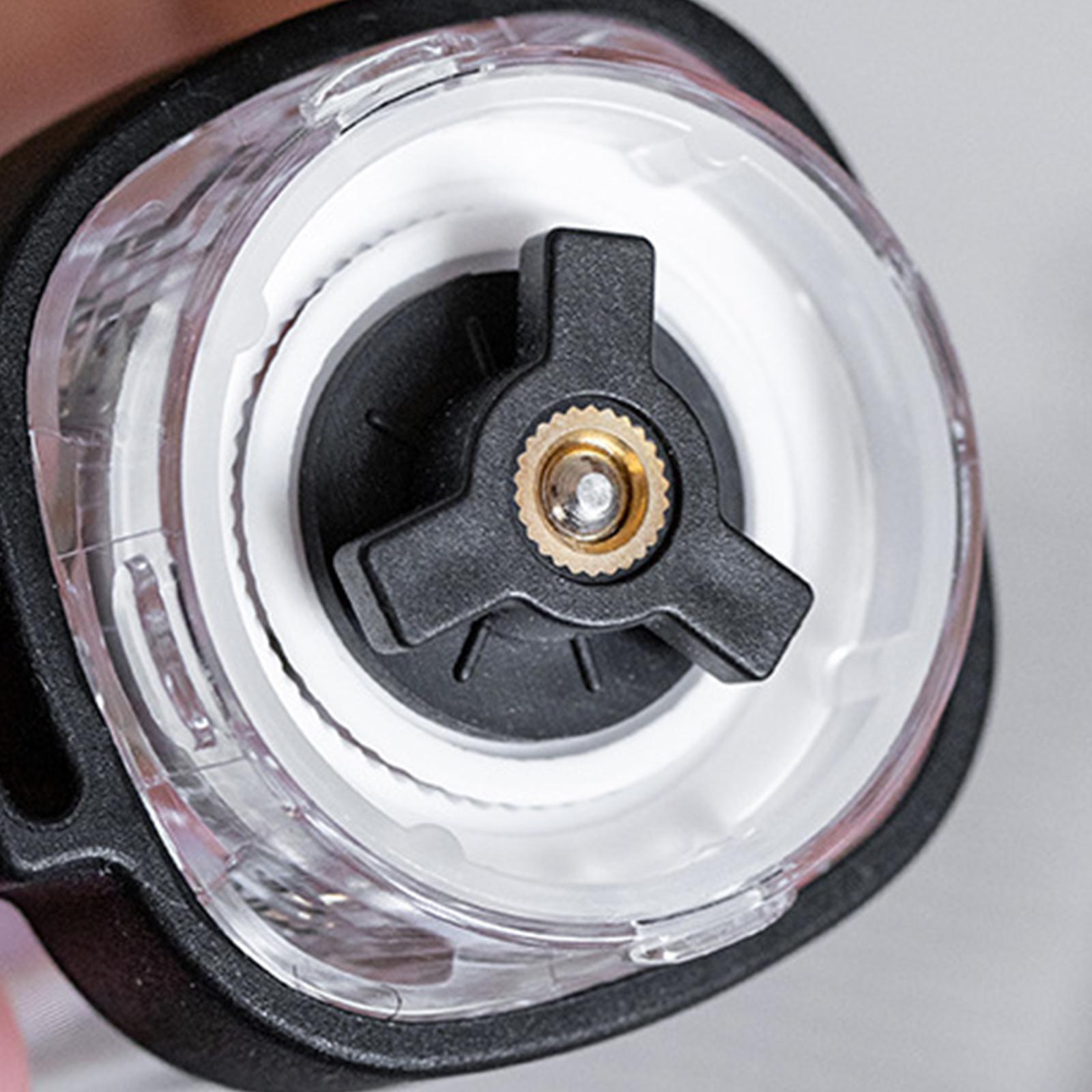 Manual Ceramic Burr Coffee Bean Grinder Manual for Travelling transparent