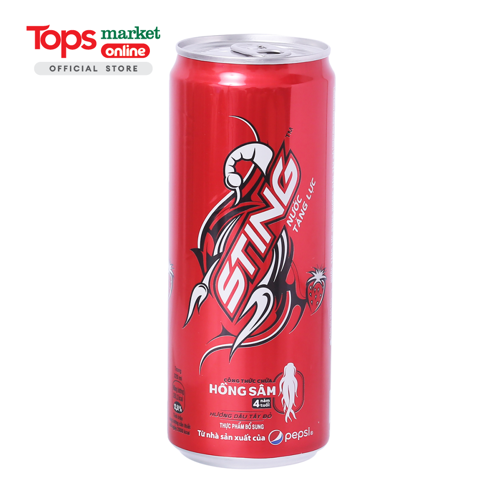 Nước Tăng Lực Sting Sleek Hương Dâu 320ML