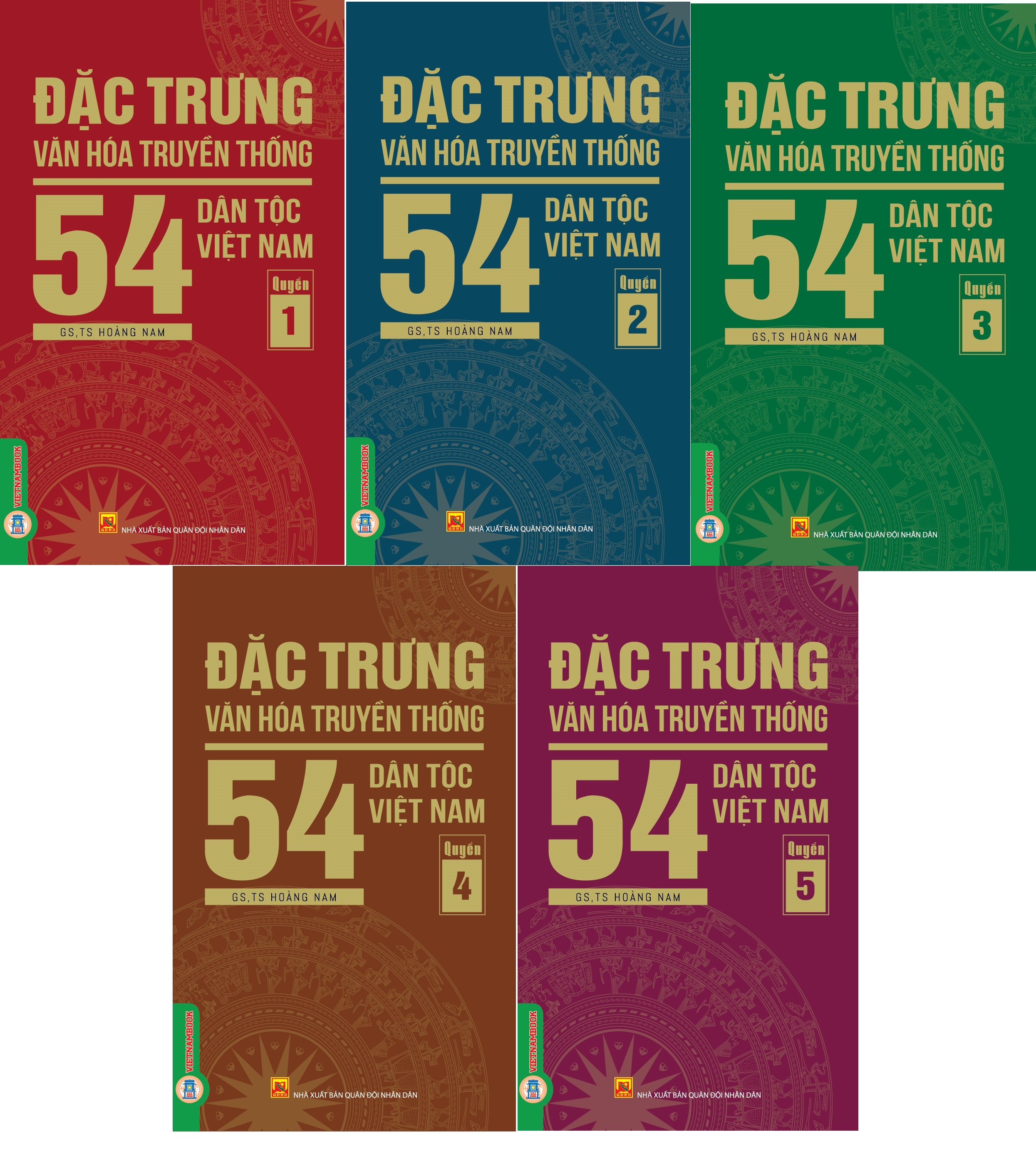 Đặc Trưng Văn Hóa Truyền Thống 54 Dân Tộc Việt Nam (5 Quyển/Bộ)