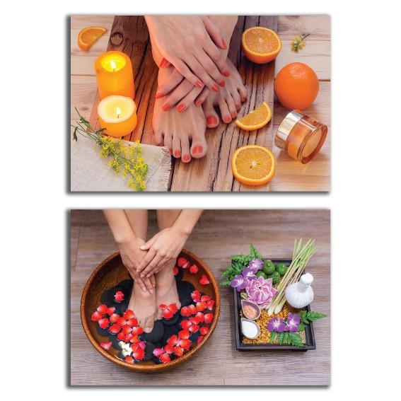 Tranh dán tường trang trí tiệm spa, nail, sơn móng