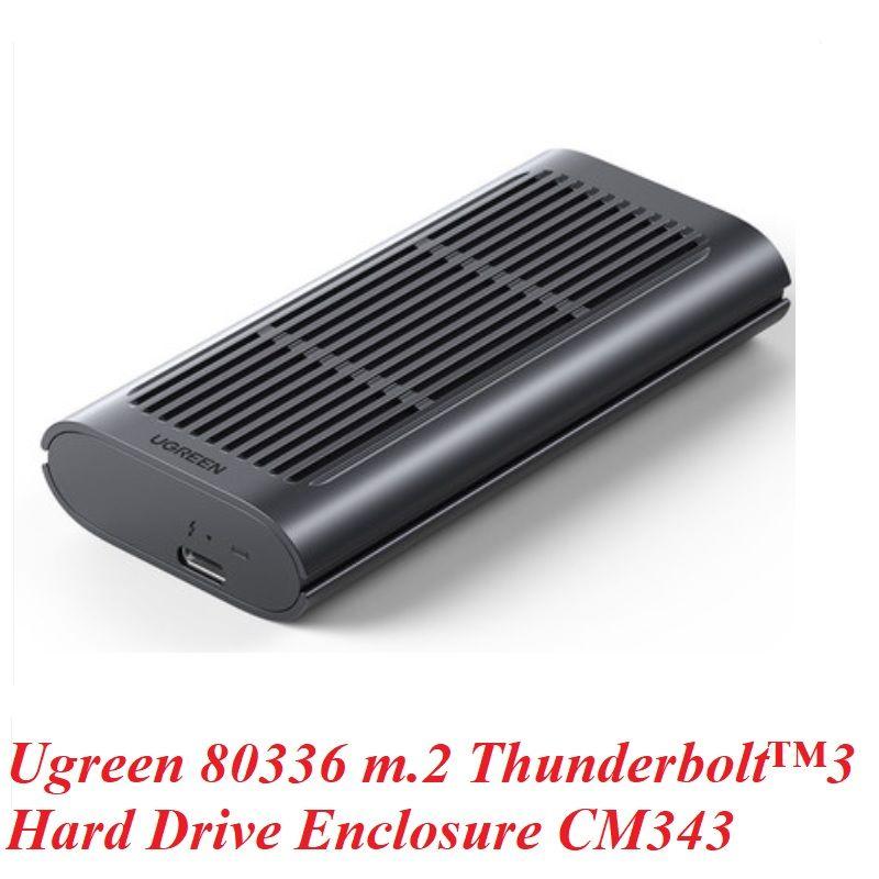 Ugreen UG80336CM343TK 40Gpbs m.2 Thunderbolt  3 hỗ trợ ổ cứng 2 TB Box ổ cứng - HÀNG CHÍNH HÃNG