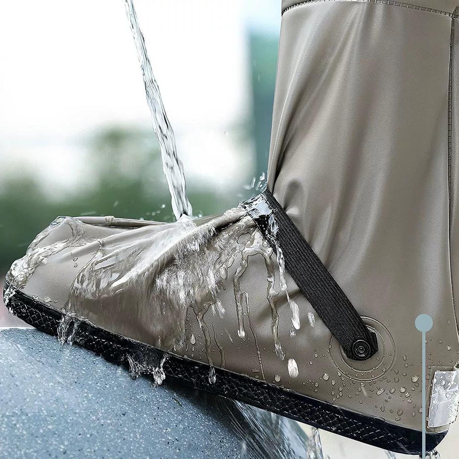 PVC Waterproof Rain Shoes Cover Overshoes Snow Protection for Adults Camping