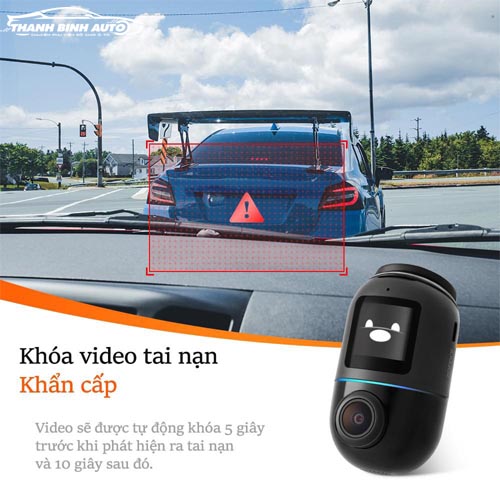 Camera hành trình 70mai Dash Cam Omni X200 - Giám sát từ xa, quay 360