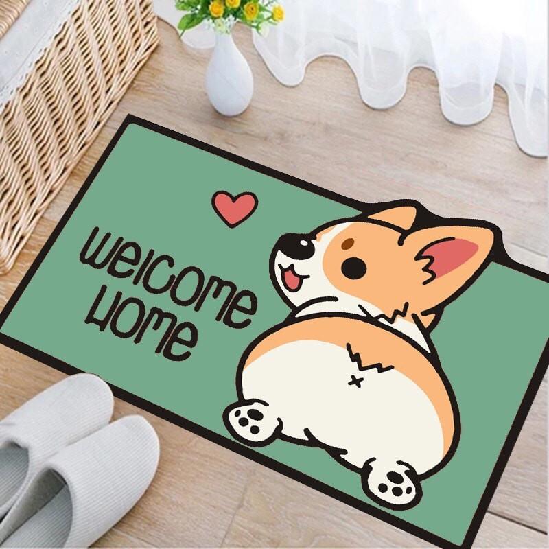 Thảm Chân 3D, Thảm chùi chân bali Chống Trơn Trượt Hình Thú Dễ Thương Mẫu Mới