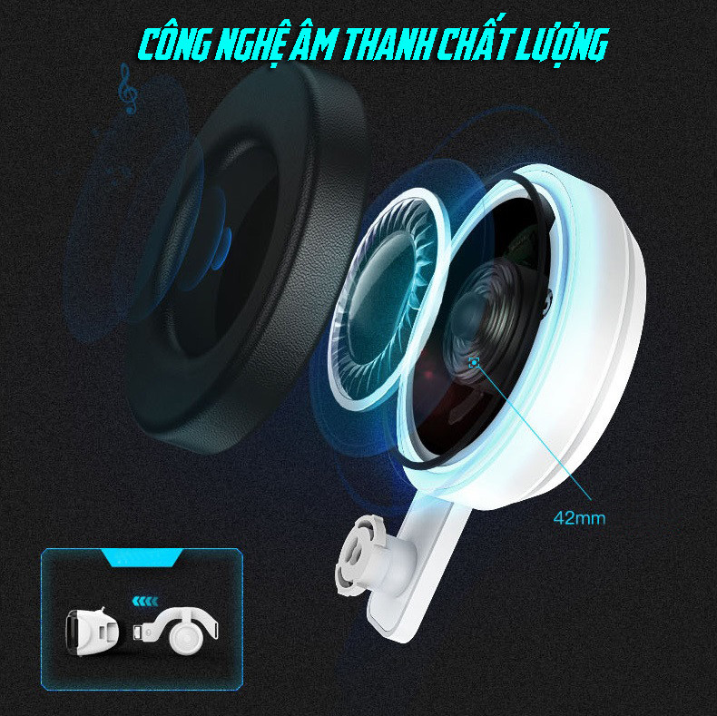 Kính Thực Tế Ảo VR Shinecon Phiên Bản 6.0 Hỗ Trợ Tai Nghe G06EB Cao Cấp - Hàng Nhập Khẩu