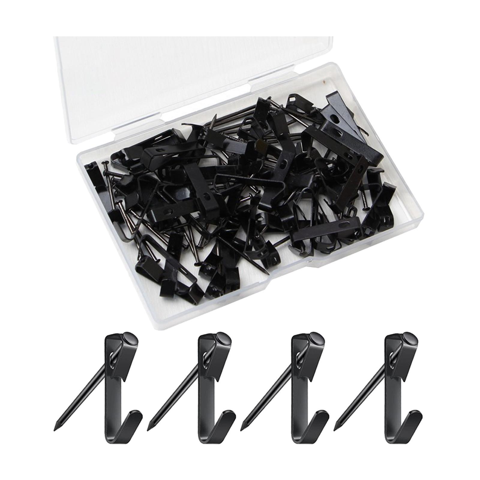100 Pieces Picture Frame Hooks Metal Picture Hooks for Office Bedroom Home