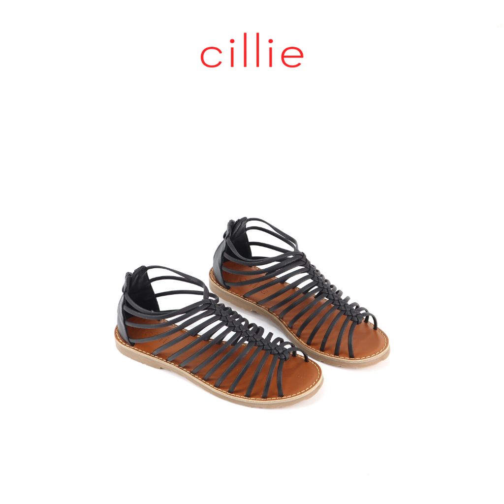 Giày sandal Cillie nữ đế bệt khóa hậu 1063