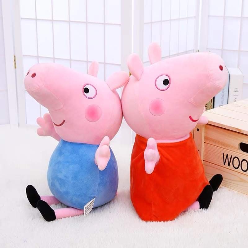 Gấu bông heo Peppa, gia đình heo Peppa (20cm---&gt;40cm) hàng việt nam chất lượng cao, an toàn cho trẻ nhỏ