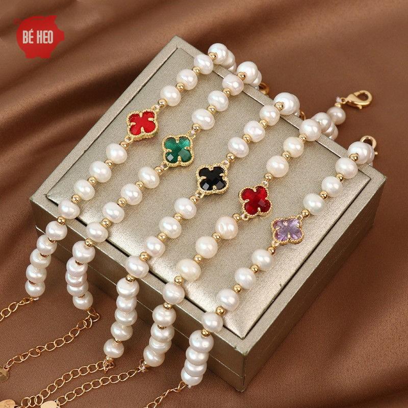 Lắc tay cỏ 4 lá nữ - Trang sức Bé Heo BHLT165