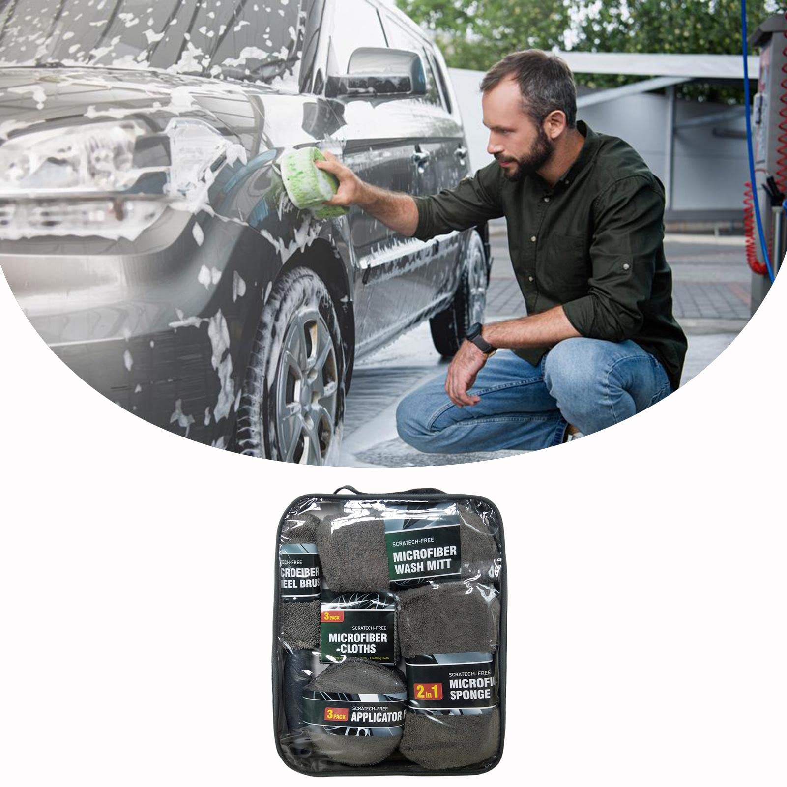 Bộ khăn vệ sinh xe ô tô Car Interior Cleaner