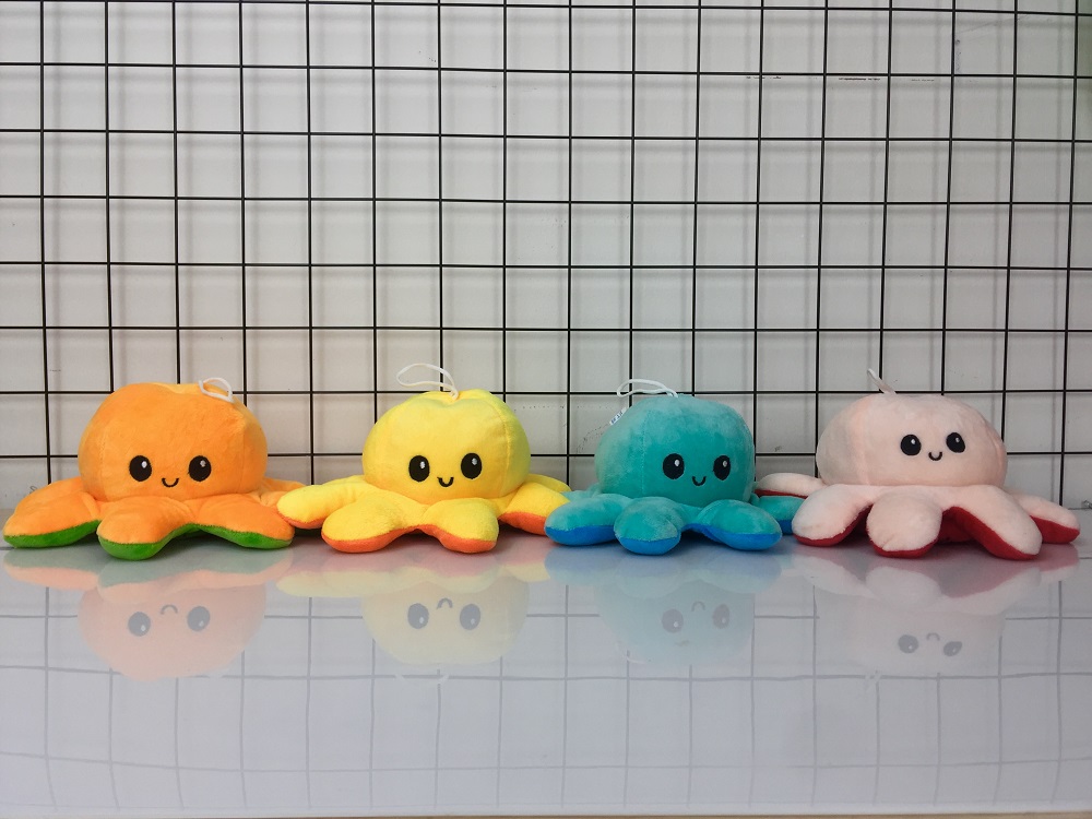 Gấu Bông Thú Bông Bạch Tuộc Cảm Xúc 2 Mặt