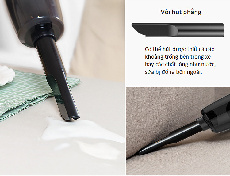 Máy hút bụi không dây trên ô tô V01 ( 120W, TỐI ĐA 33000 VÒNG/PHÚT HÚT BỤI SIÊU NHANH ) - Hàng nhập khẩu