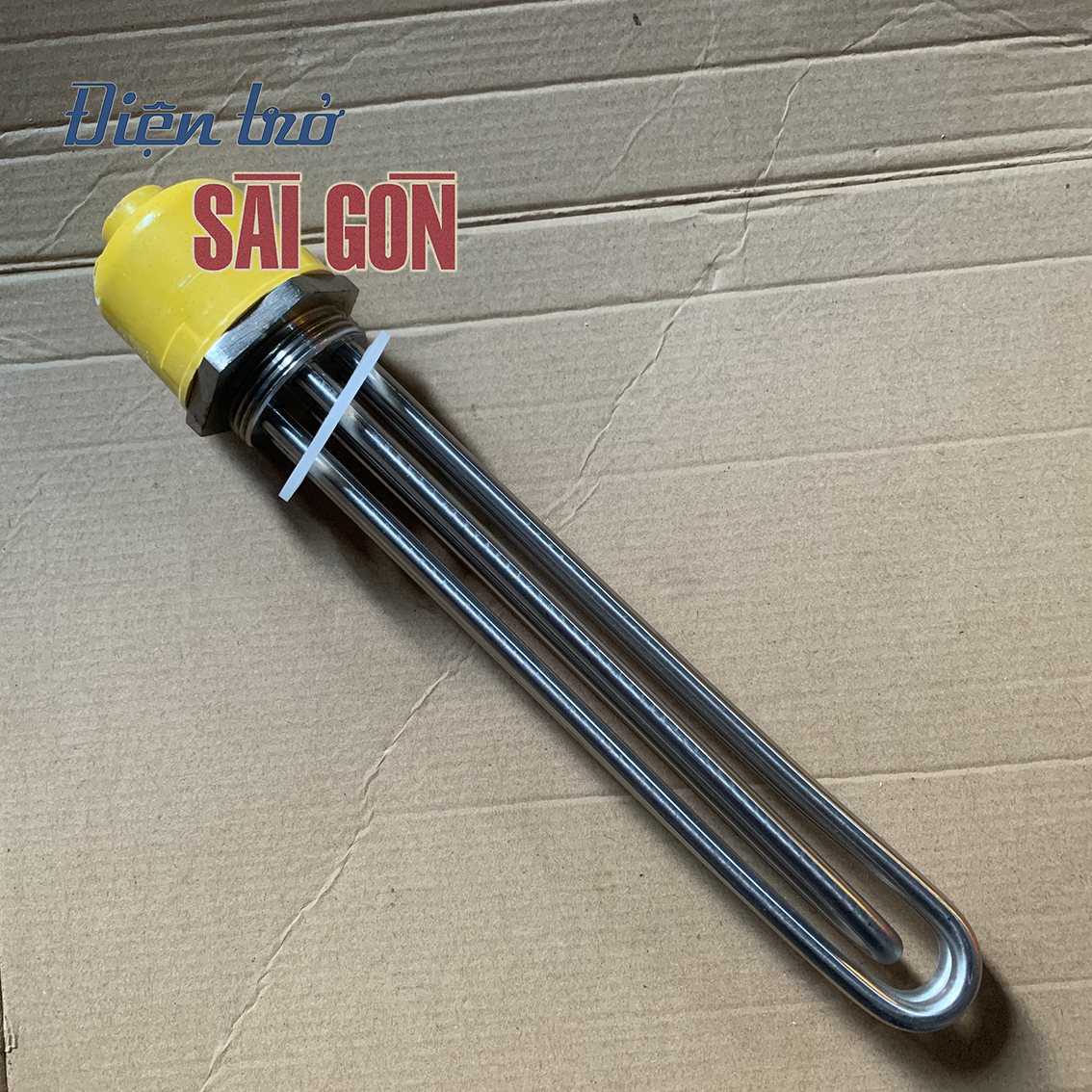 Điện trở củ ren phi 48 dùng đun dầu, đun nước chất liệu inox 304