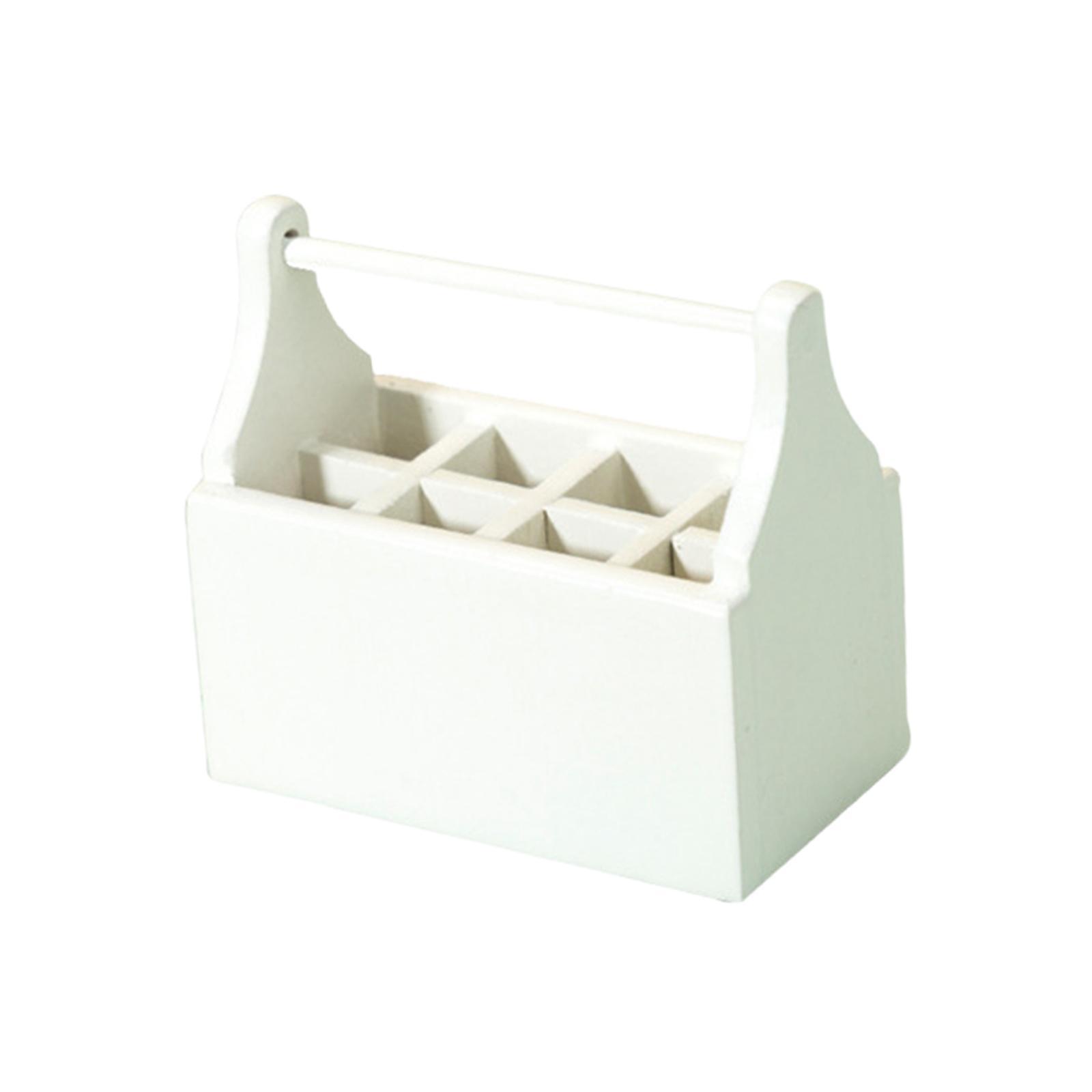 Mini Dollhouse Tool Box Model Toys Dollhouse Decor Accessory for Children White