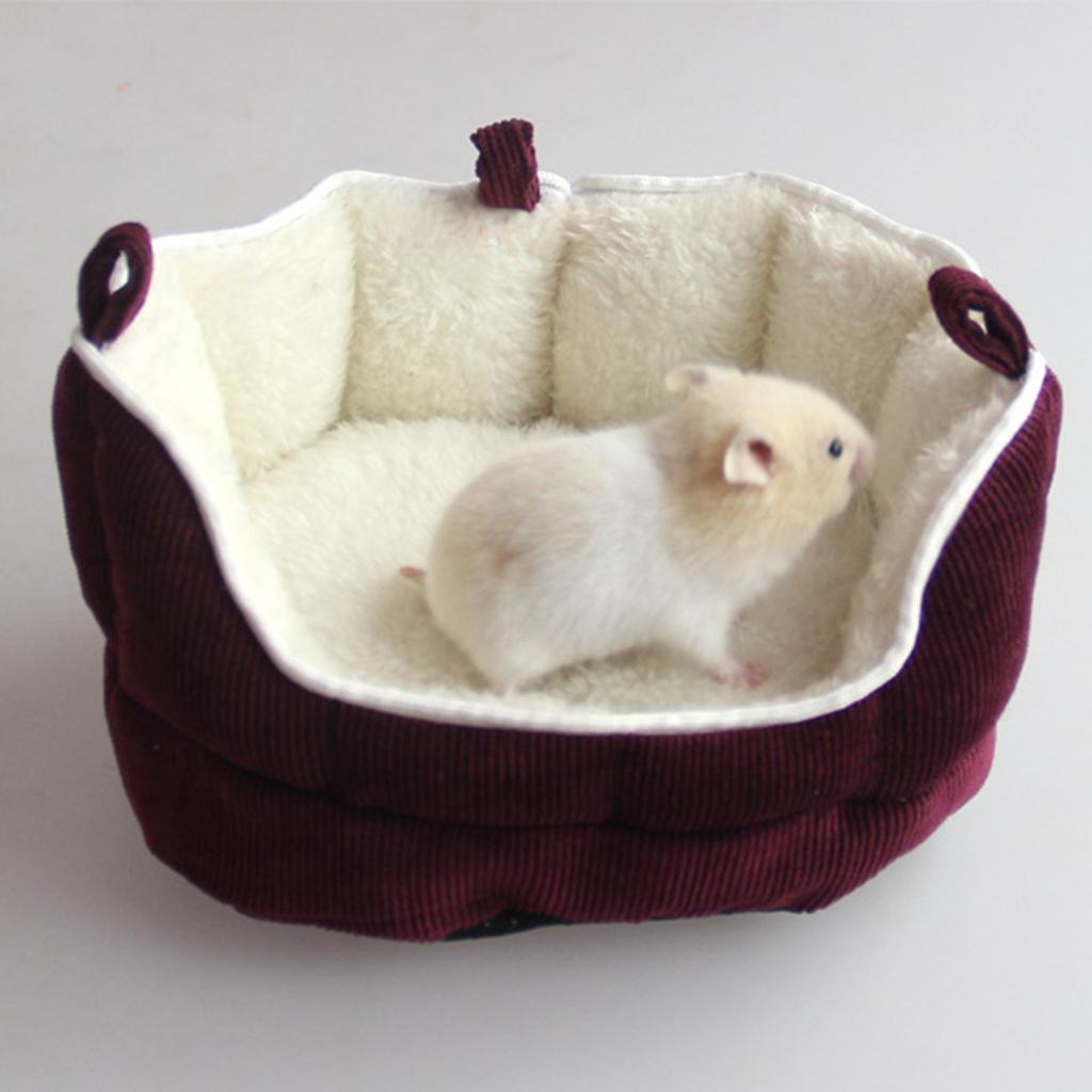 2Pcs Pet Rat Hamster Guinea Pig Chinchilla Bed Nest Warm Cave House
