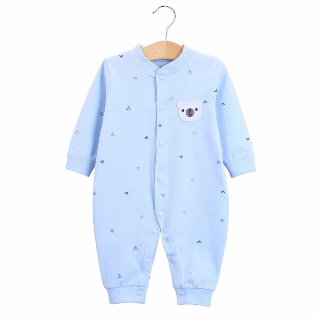 Body liền thân, bodysuit dài tay cotton cho bé trai và bé gái sơ sinh từ 3-12kg, hàng đẹp xuất Hàn KIZICIZY QATE13