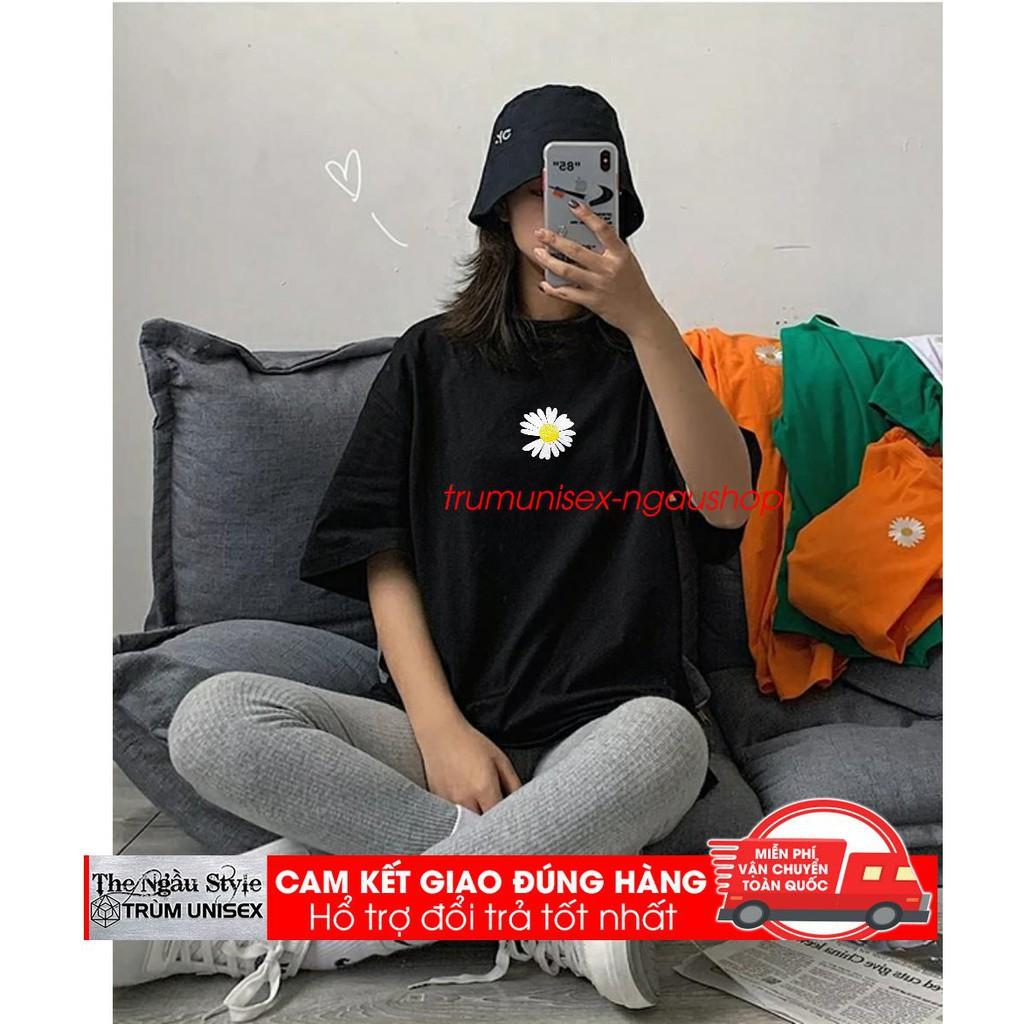 Hình Thật Áo thun Stee nam tay lỡ unisex form rộng overtee Hoa Cúc sét mini nhiều màu chất vải cotton xịn Trumunisex