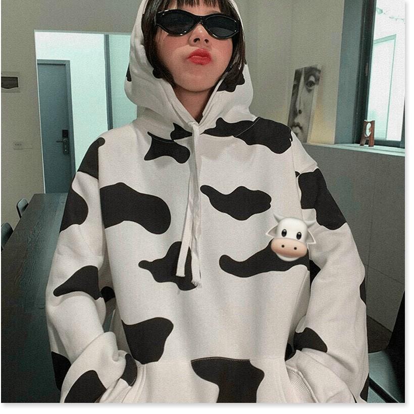 ÁO KHOÁC BÒ SỮA HOODIES UNISEX