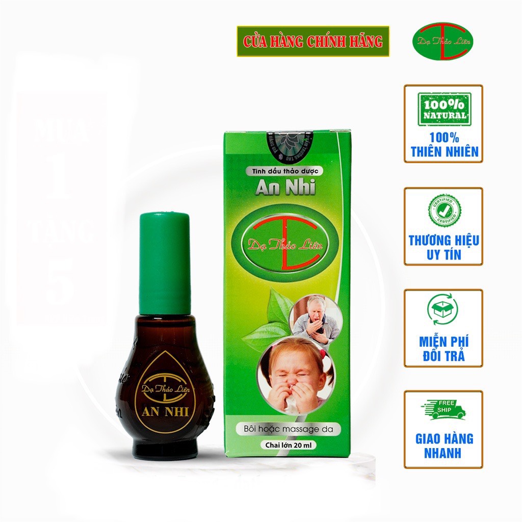 TINH DẦU AN NHI DẠ THẢO LIÊN - 100% THẢO DƯỢC THIÊN NHIÊN - Hộp 5ml