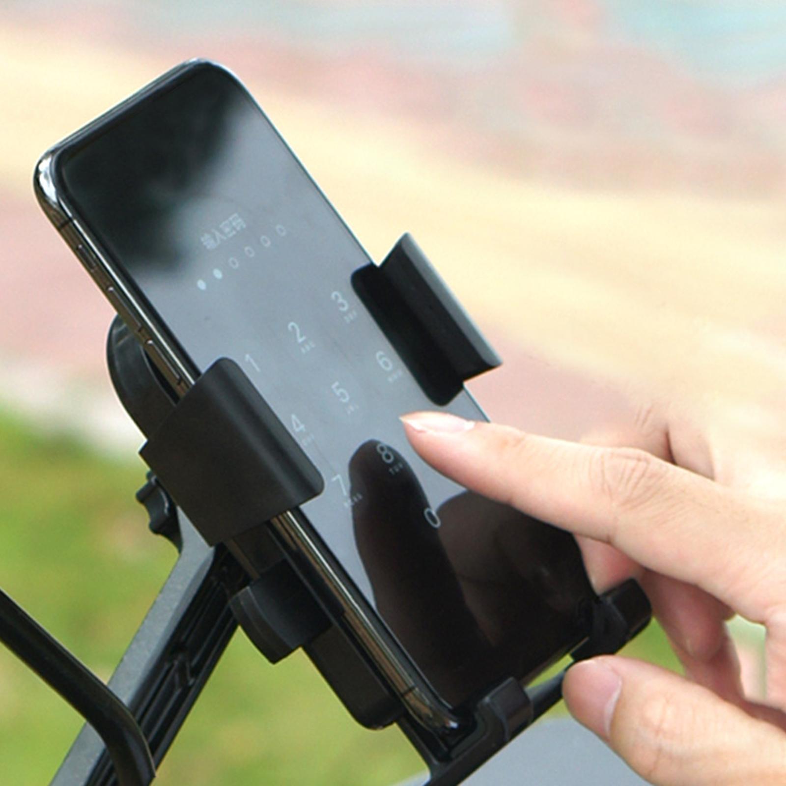 Motorcycle  Cell Phone Handlebar  Holder Mirror