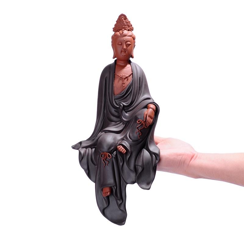 TƯỢNG QUAN THẾ ÂM BỒ TÁT GỐM TỬ SA CAO CẤP- TƯỢNG PHẬT TRANG TRÍ KHÔNG GIAN THANH TỊNH GIÁ SIÊU HẤP DẪN