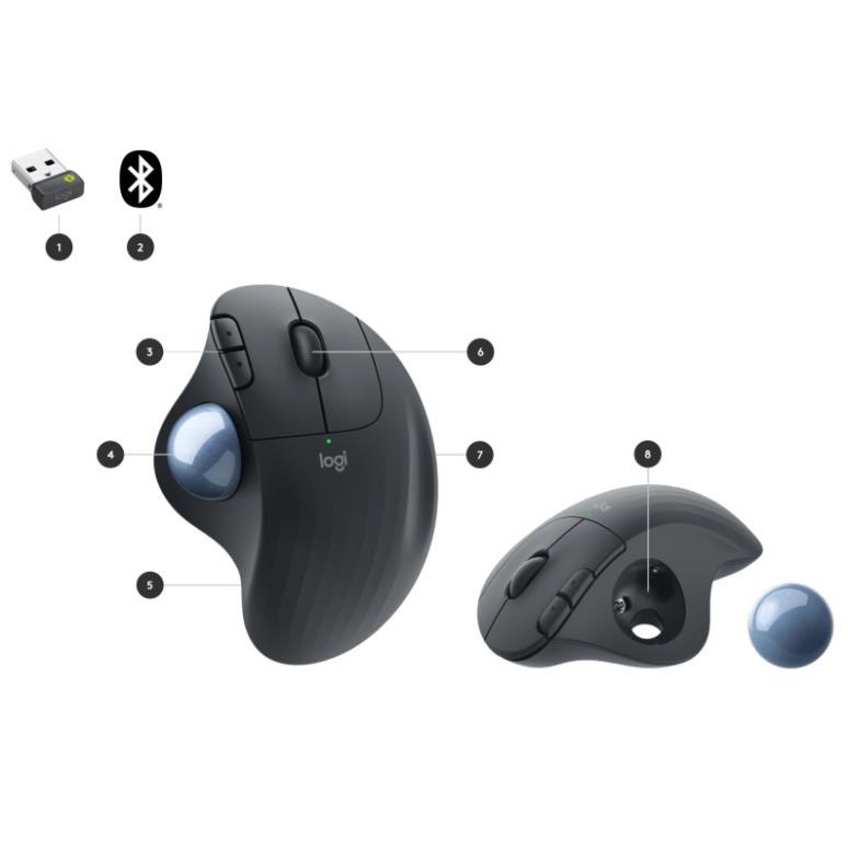 Chuột bi xoay không dây bluetooth Logitech Ergo Trackball M575s - Bảo Hành 12 tháng Hàng chính hãng