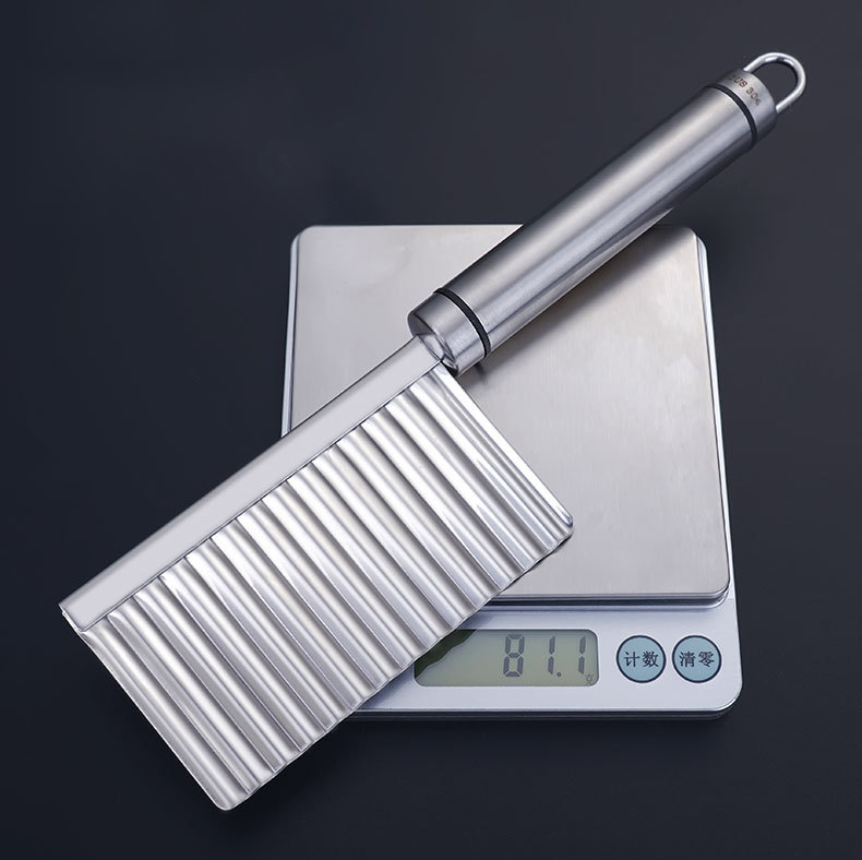 Dao Gọt Cắt Inox tỉa sóng rau củ quả chất liệu Inox 304 Cao Cấp An Toàn tuyệt đối Dao gọt Có chữ SUS 304 Trên tay cầm - Dụng cụ cắt tỉa rau củ quả hình dáng lượn sóng