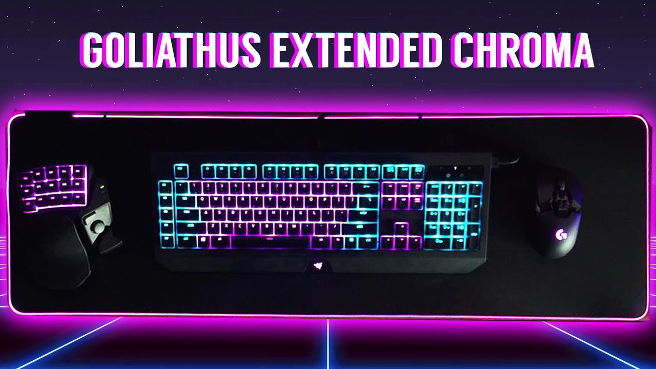 Tấm lót chuột Razer Goliathus Chroma Extended-Soft Mat-Chroma_RZ02-02500300-R3M1- HÀNG CHÍNH HÃNG