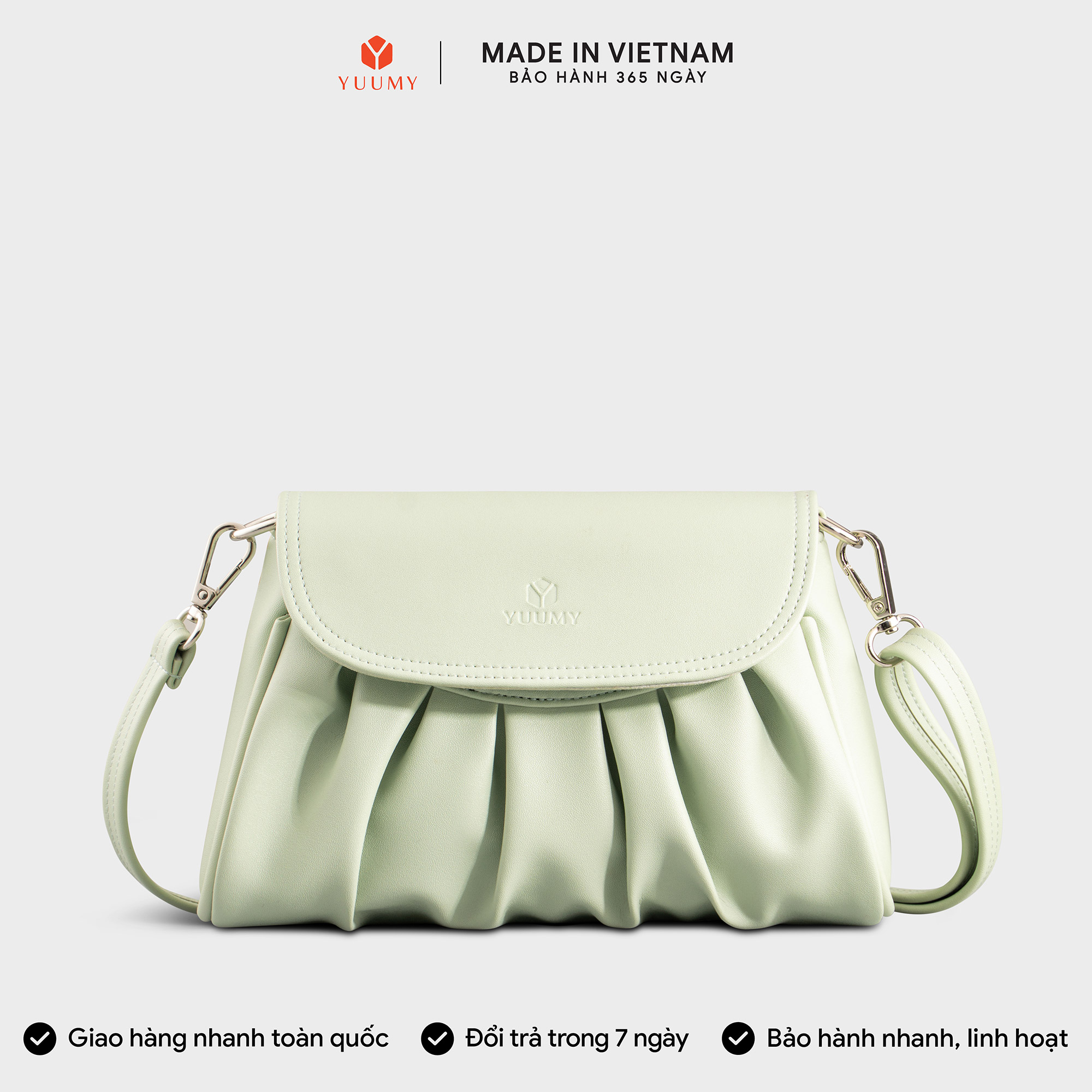 Túi Yuumy ( Thời trang nữ đi tiệc size 22 - Túi đeo chéo da YN284 )