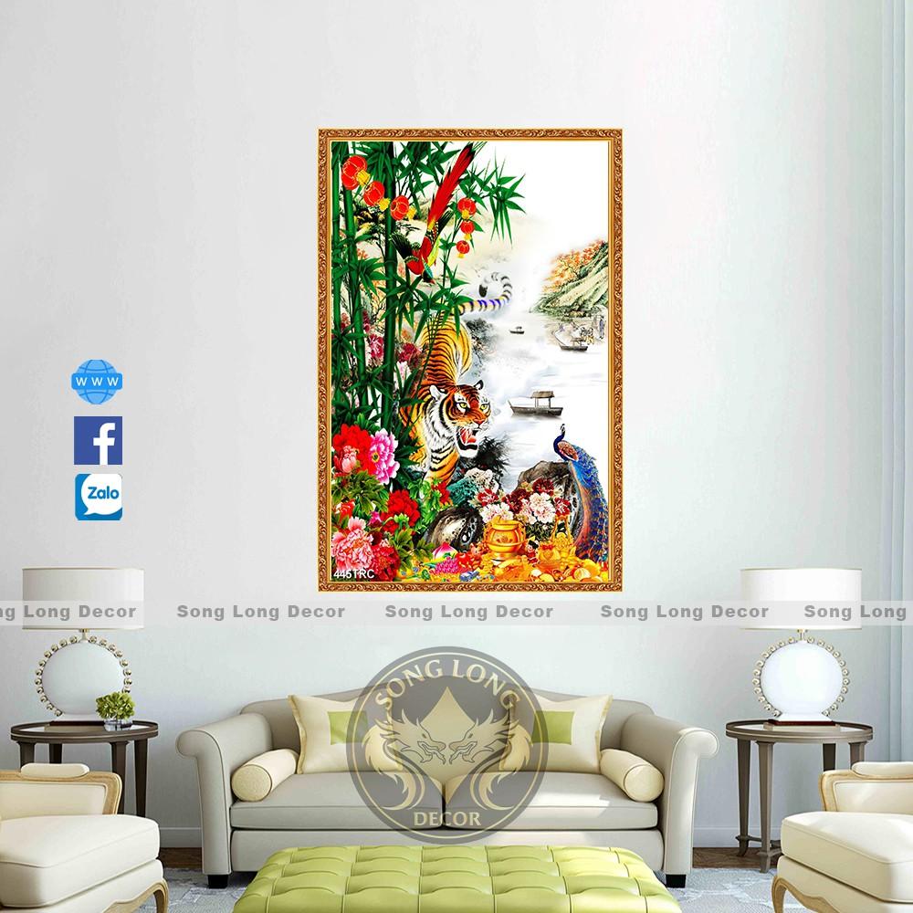 TRANH DÁN TƯỜNG 3D NGOẠ HỔ, TRANH DÁN TƯỜNG CON HỔ - TRANH CON CỌP
