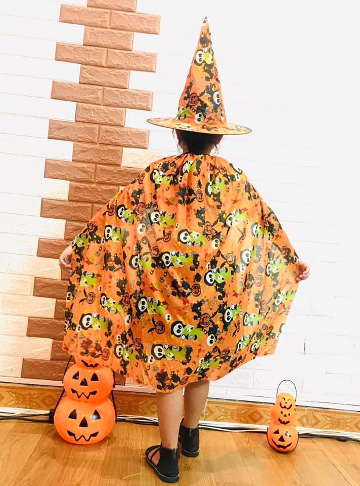 Áo choàng thủy thủy kèm mũ dày đẹp hoá trang halloween