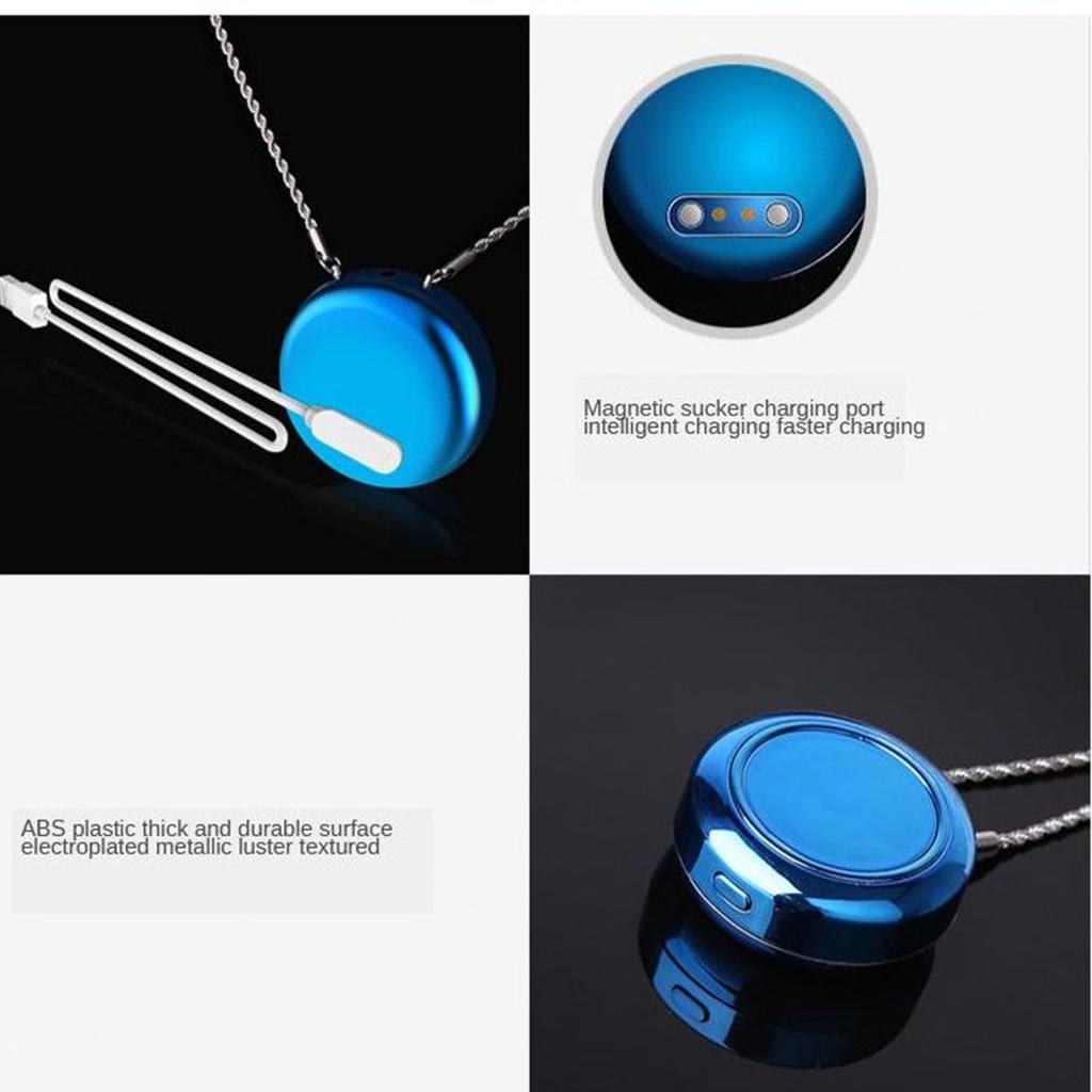 Wearable Necklace Air Purifier Portable Negative Ion Generator USB