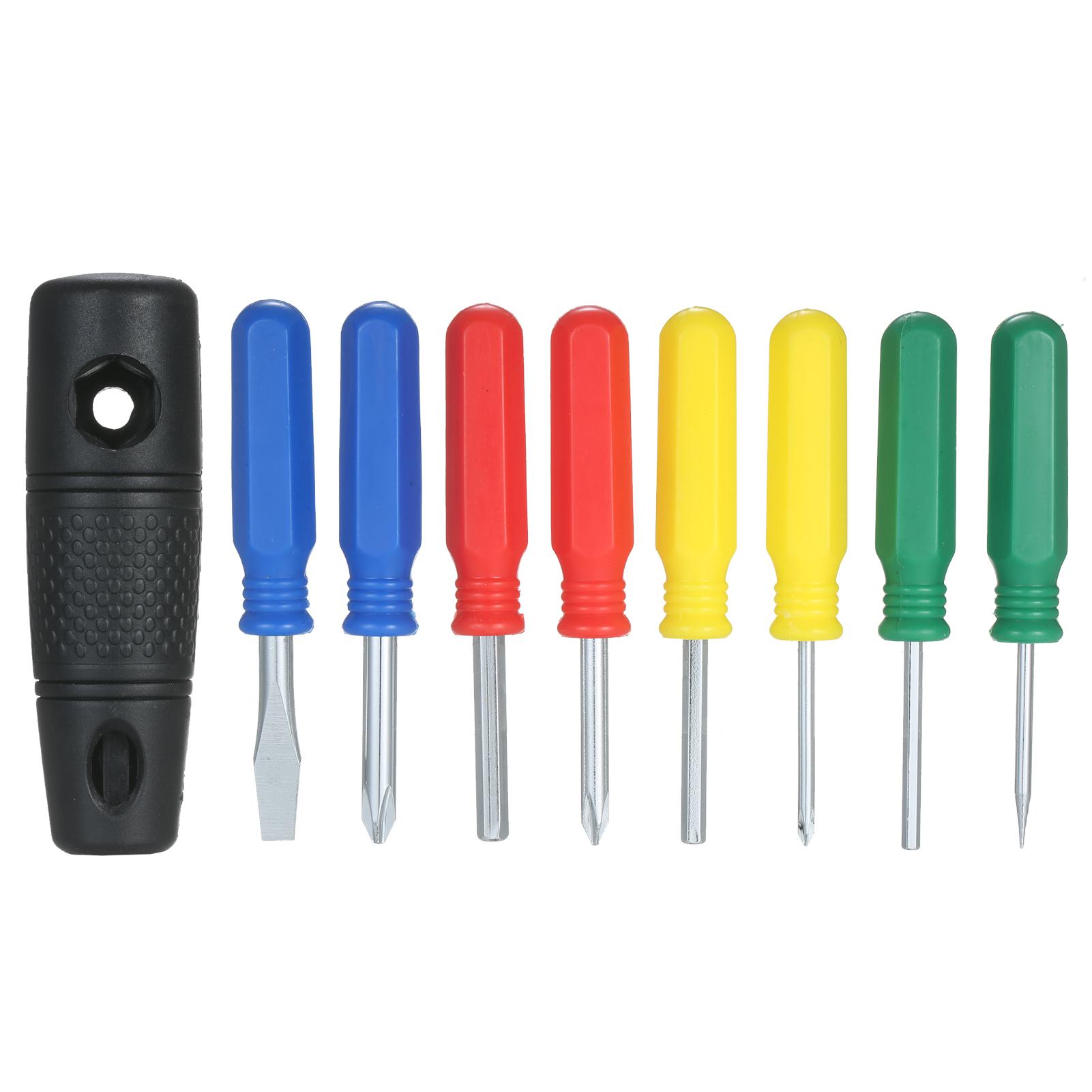 9-In-1 Precision Magnetic Screwdriver Set Include Phillips Slotted with Multifunction Wrench Handle Electronic Device