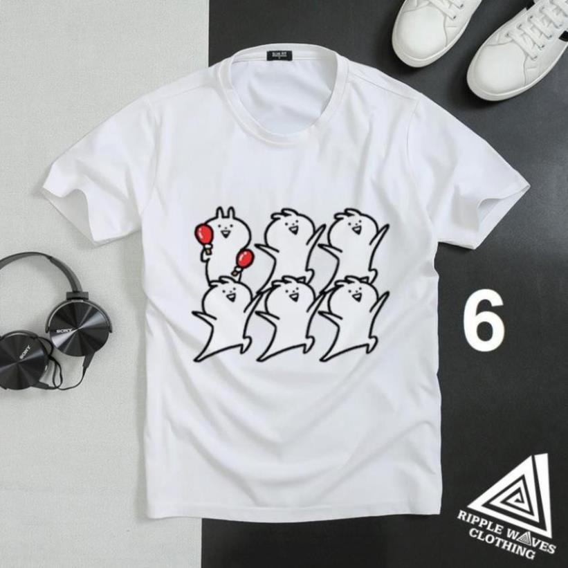 - Áo Thun In Hình Thỏ Tăng Động