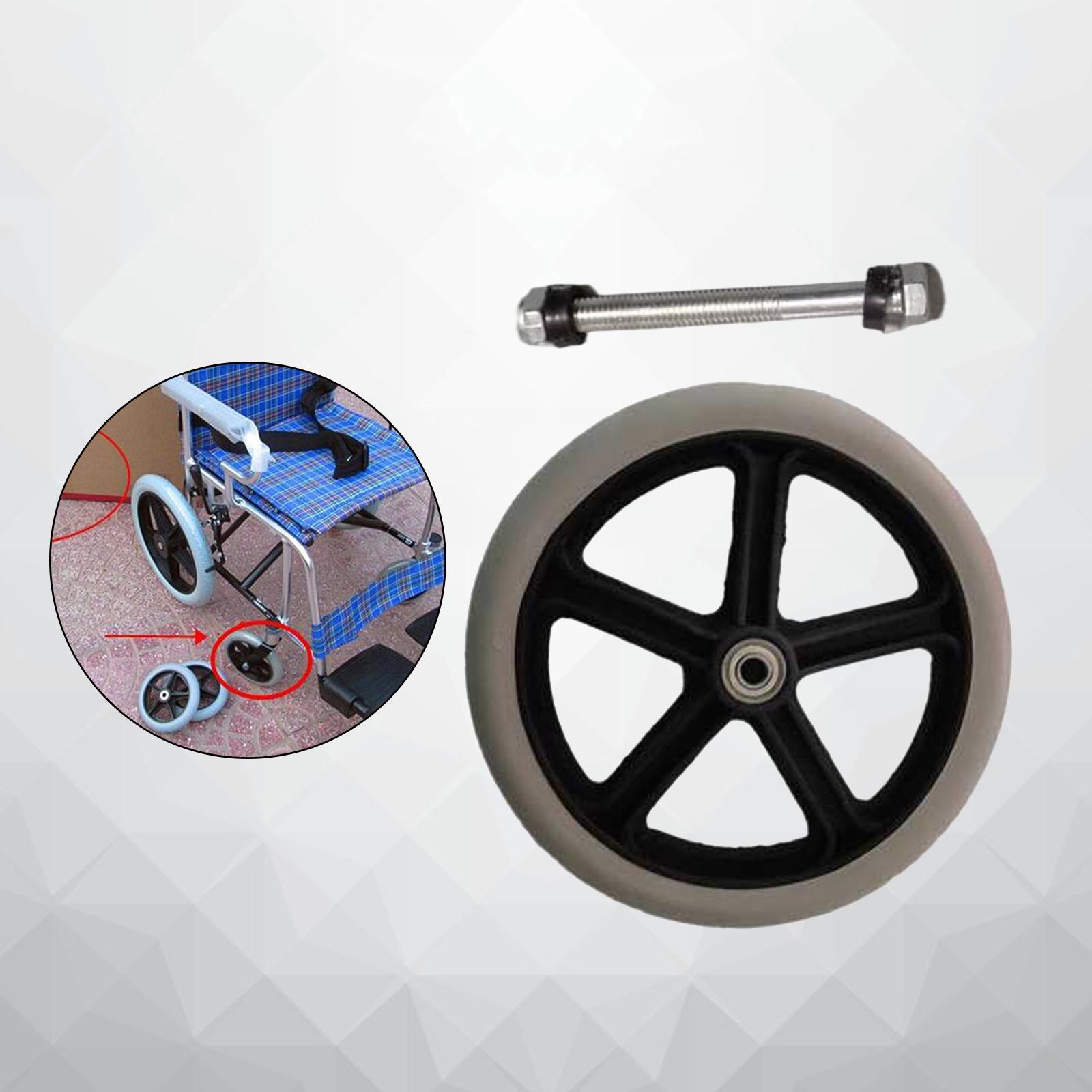 Wheelchair Front Wheels Replacement PVC for Manual Wheelchairs