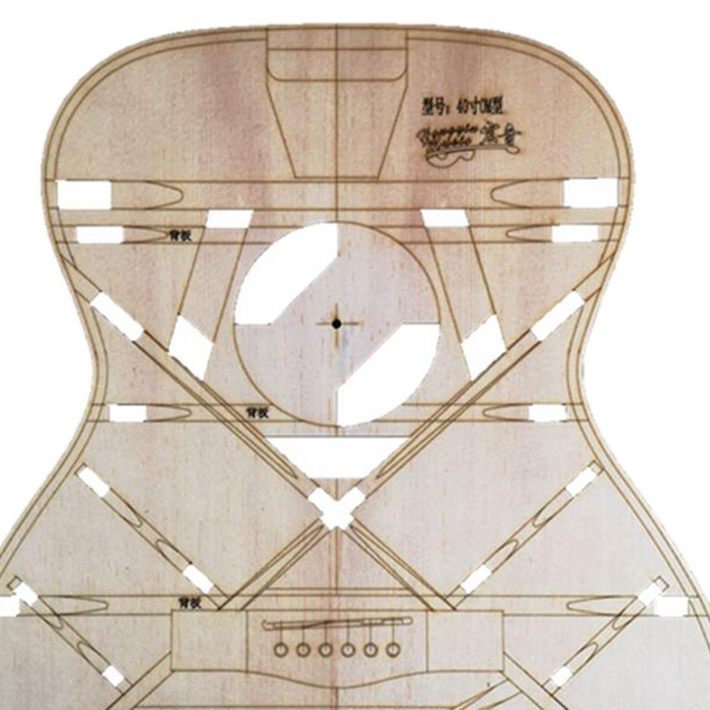 40inch Natural Wooden Guitar Body Template Model for Guitar DIY Supplies