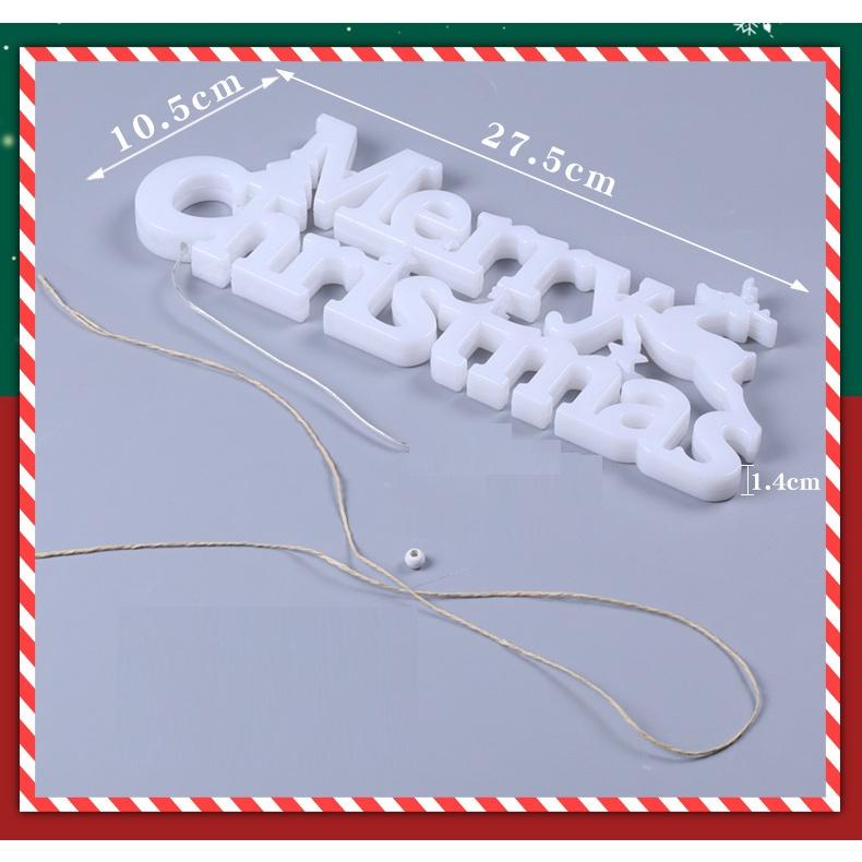 Đèn LED chữ MERRY CHRISTMAS trang trí NOEL, GIÁNG SINH dùng PIN tiện lợi