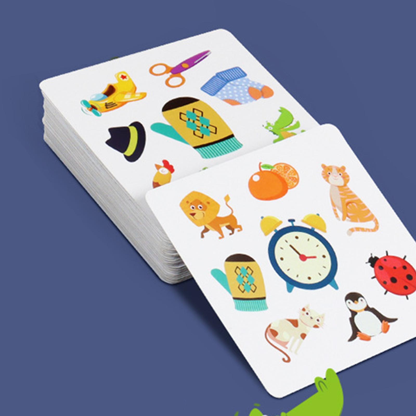 Animals Matching Blocks Color Cognition Memory Matching Card Games for Memory