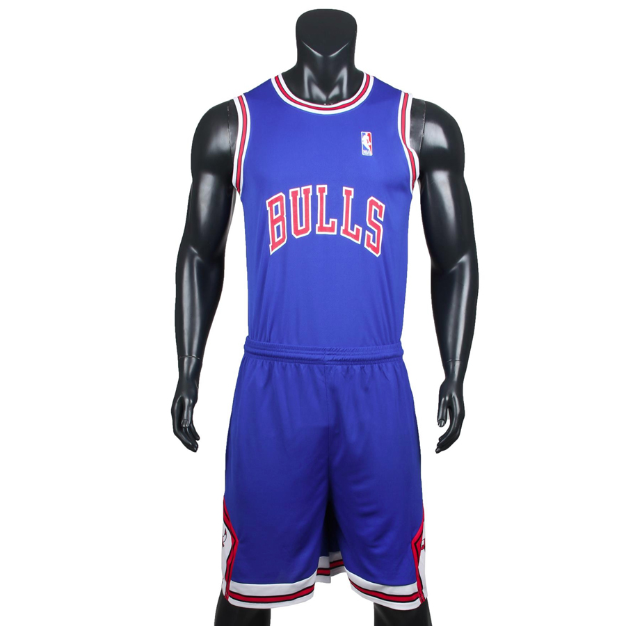 Bộ quần áo bóng rổ Bulls - Xanh Bích