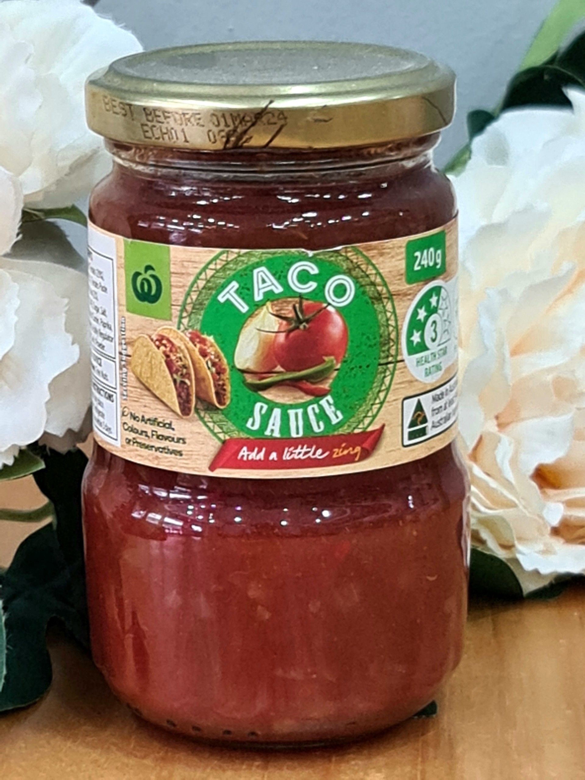 Sốt Taco không cay Woolworths 240g
